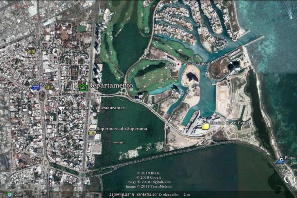 Alojate A 5 Min De La Playa Y Del Centro De Cancún Kültér fotó